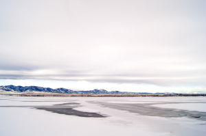 Frozen Standley Lake in Westminster, Colorado. Shot taken by Ryan.