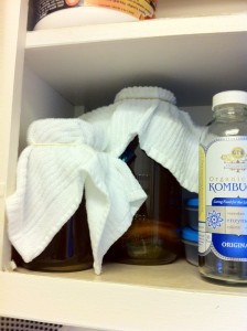 My first batch of kombucha in April 2012.