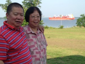 My parents in Maryland last summer.