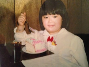 Just a typical American girl eating cake...or am I typical?