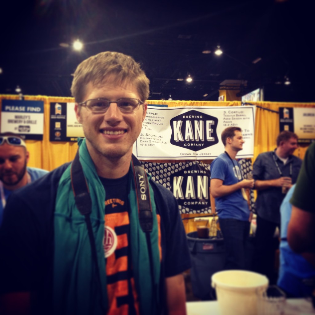 Hehe, Ryan with the Kane Brewing sign. Kane Brewing is located in New Jersey. 