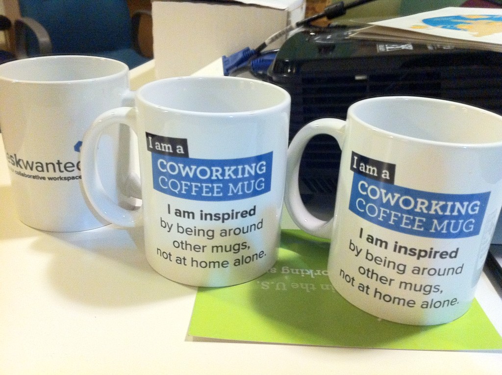 Mugs at Creative Density. Photo from 2012.