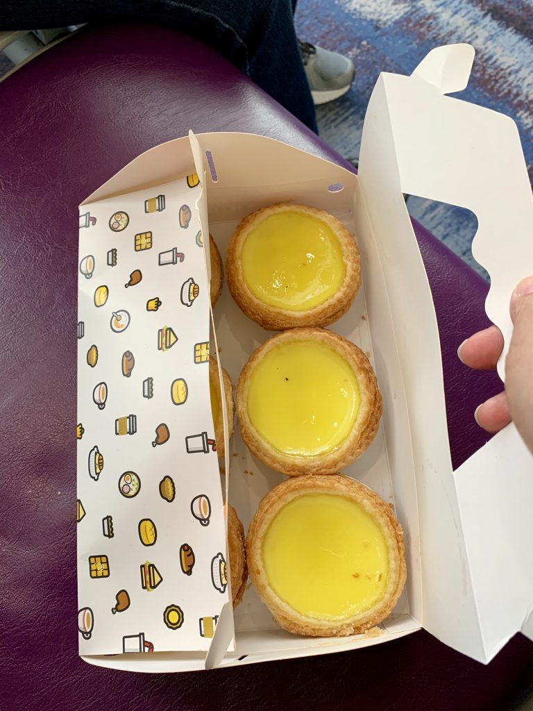 Fresh out of the oven: egg custard tarts!