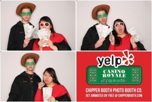 Being silly at Yelps' Casino Royale this past February.