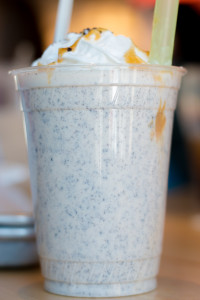 Yum. We had to end our meal with a Caramel Oreo milkshake. Great combination! Photo taken by Ryan Kane.
